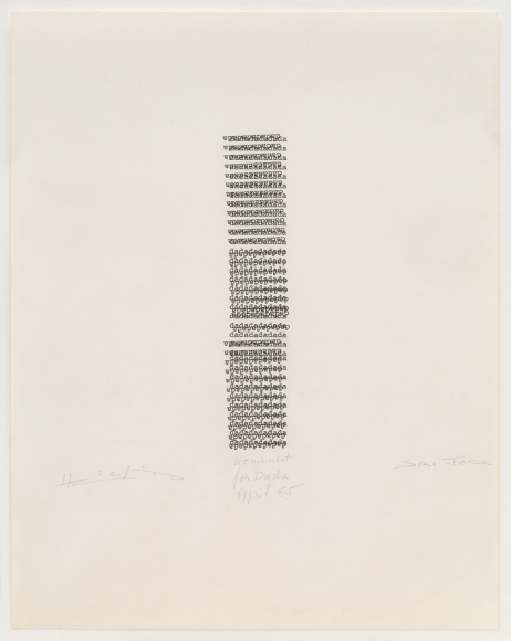 Henri Chopin, Monument for Dada, 1985