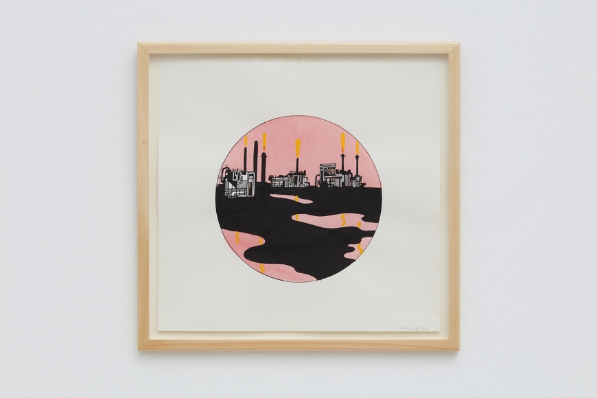 Untitled (Refinery Pink and Black), 1993