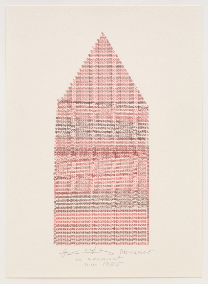 Henri Chopin, Monument en mouvement, 1985