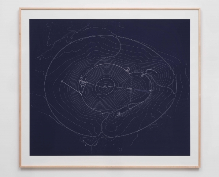 James Turrell 2013 Site Plan Blueprint, 2013