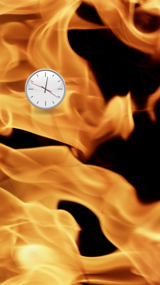 Michel Bell Smith, Flames Clock (Right)