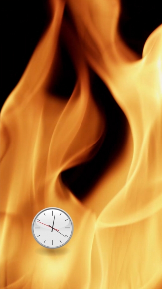 Michel Bell Smith, Flames Clock (Up)