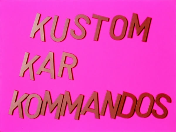 Kenneth Anger, Kustom Kar Kommandos, 1965