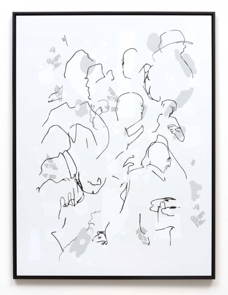 Michael Bell-Smith, Contour Crowd #1, 2016