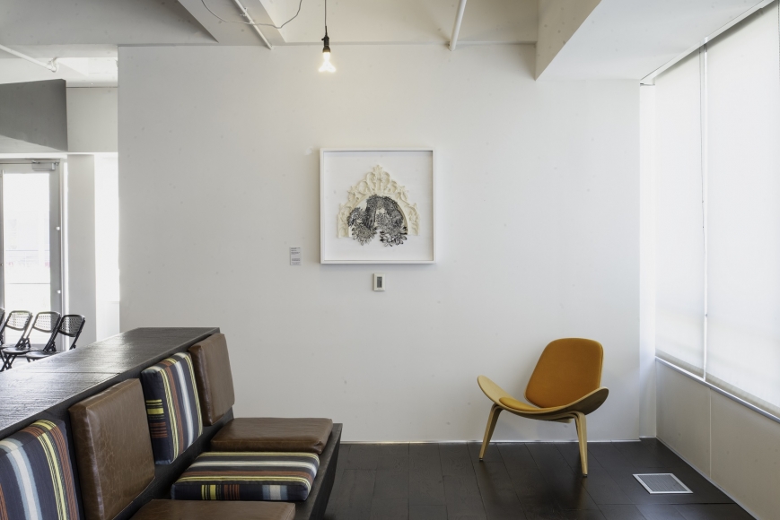 Hyeyoung Shin's Lingers II displayed at Barkley for rotation period two of KCCV collection.
