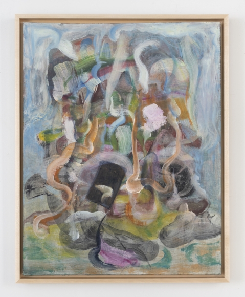 Dirty Black Mirror, 2019, Egg/oil tempera and oil on linen