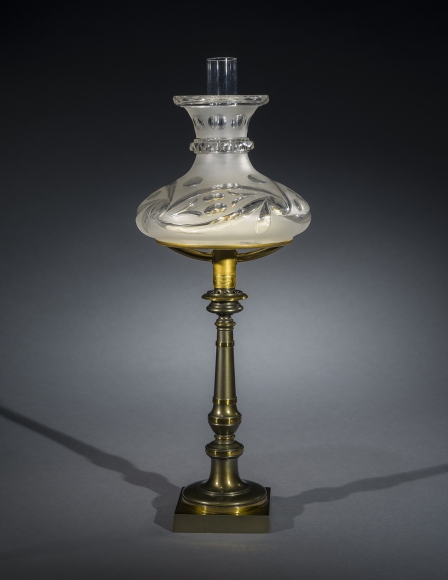 Small Sinumbra Lamp, about 1830, William Carleton, Boston (active about 1820&ndash;60)
