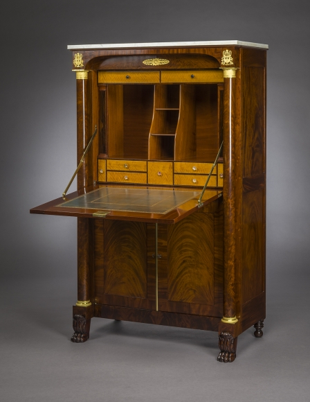 Secr&eacute;taire &agrave; Abattant, about 1820, Attributed to Duncan Phyfe (1770&ndash;1854), New York (active 1794&ndash;1847)