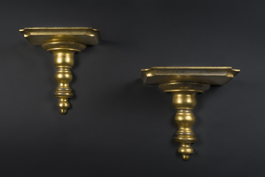Pair Wall Brackets, 1830s, American