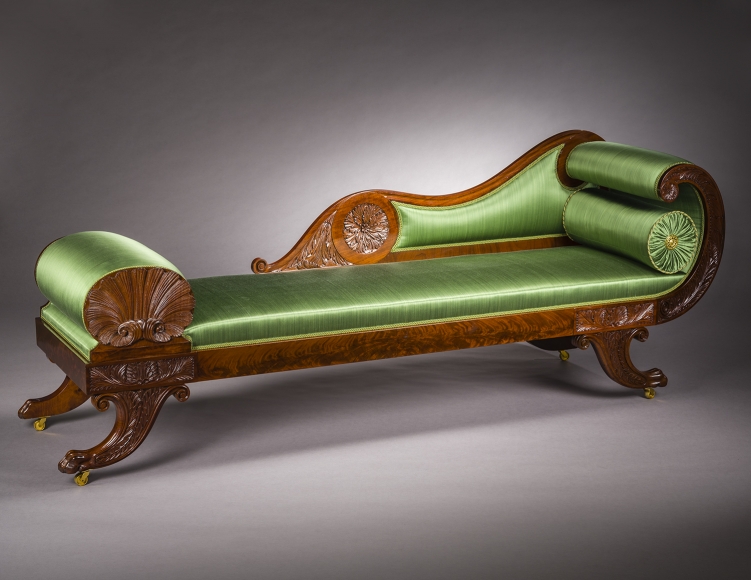 R&eacute;camier, about 1825, Attributed to Joseph Barry (1757&ndash;1838), Philadelphia (active 1794&ndash;1833)