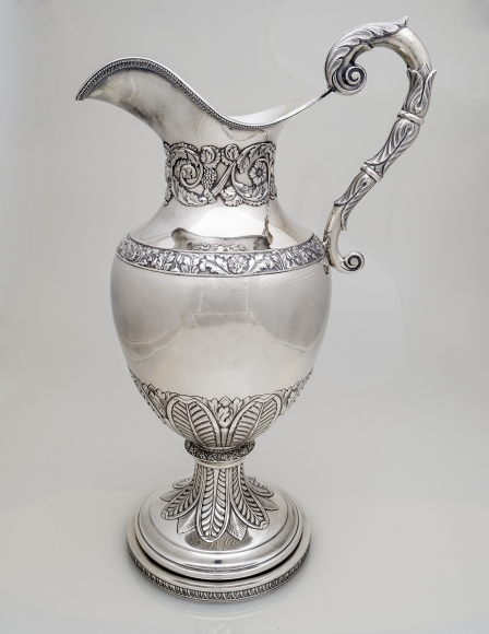 Monumental Ewer, about 1835, Thomas Fletcher (1787&ndash;1866), Philadelphia (active alone, 1827&ndash;42)