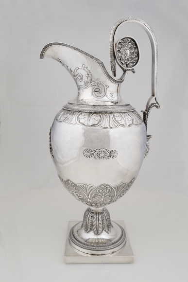 Covered Ewer, about 1807&ndash;09, Simon Chaudron (1758&ndash;1846), Philadelphia