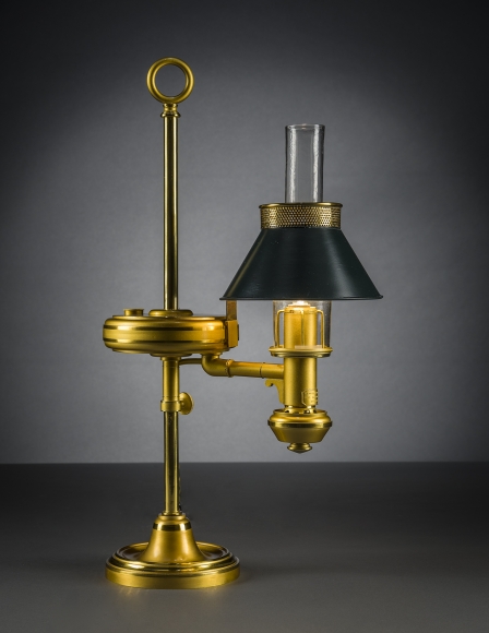 Student Lamp, about 1832&ndash;35, Henry N. Hooper, Boston (active about 1832&ndash;68)