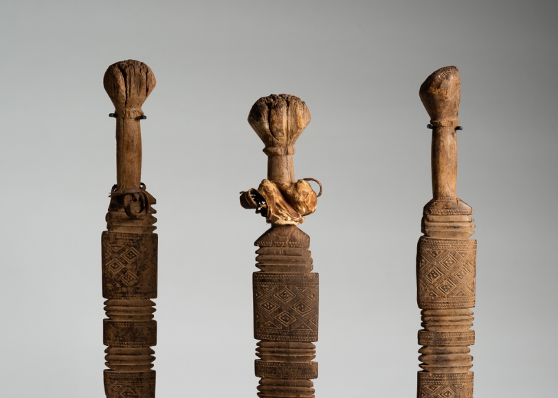Set of Three Ceremonial Staves Morocco, probably twentieth century
