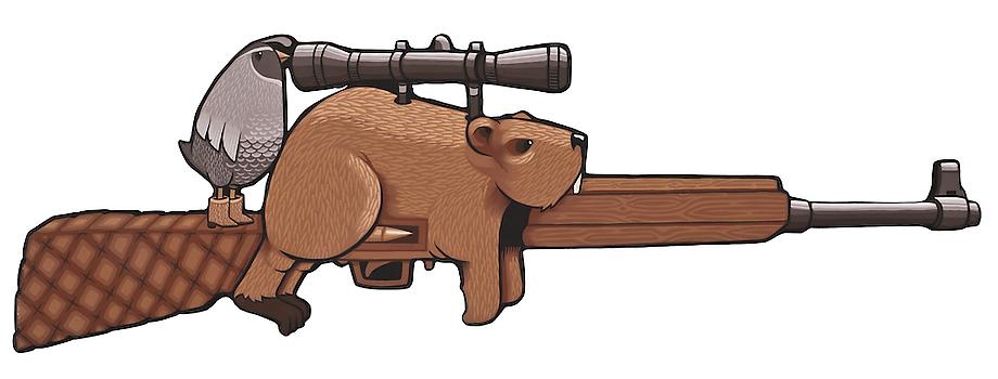Vintage beaver hunt