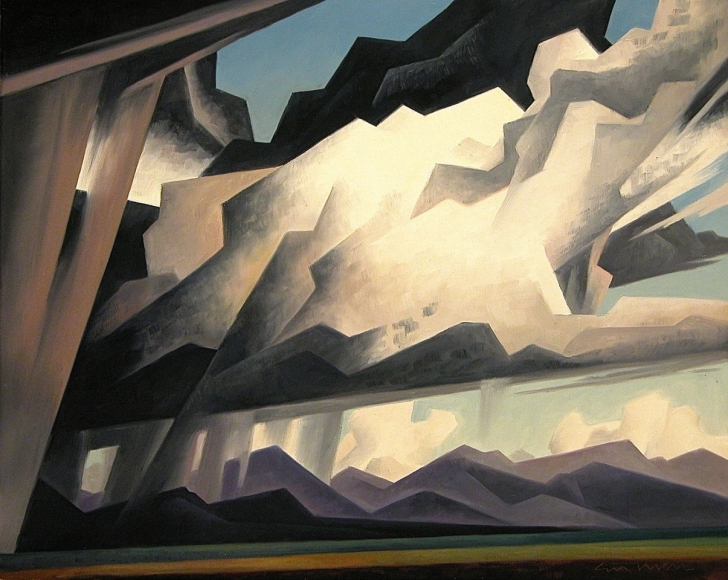 Blowing Storm, oil on linen, 16 x 20 inches