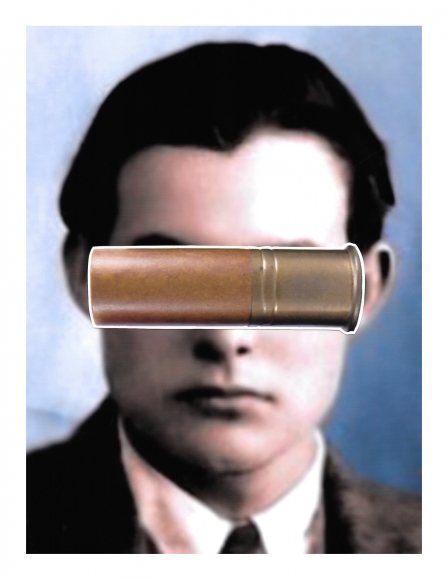 DG Krueger, collage, 2017, Vanishing Acts, Ernest_shotgun
