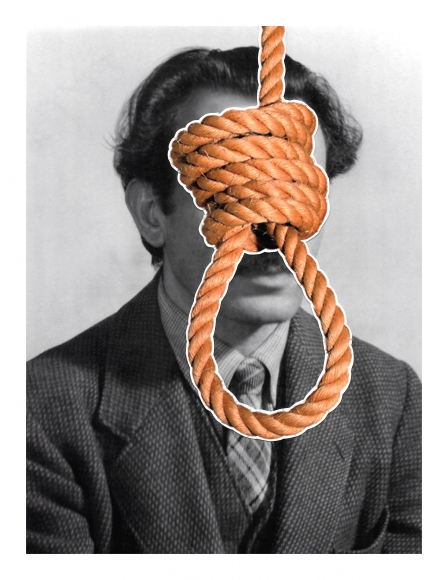 DG Krueger, collage, suicide, 2017, Vanishing Acts, Arshile_rope