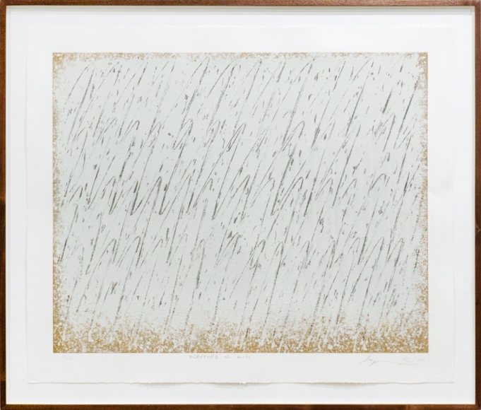 Park Seo-Bo (b. 1931) Ecriture 40-81, 1981 silk-screen print 25.59 x 35.83 inches 65 x 91 cm Edition 12/50, 5 APs