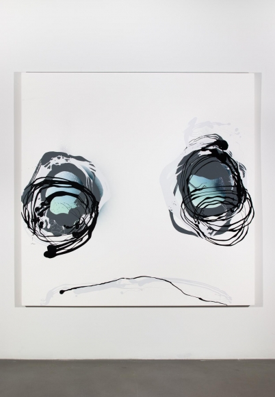 Untitled 2015 Enamel on gessoed panel