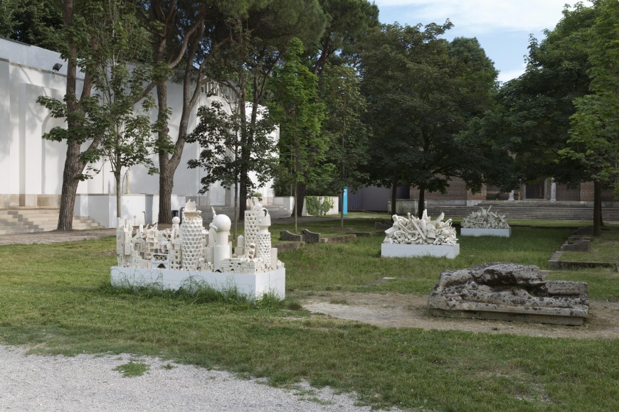 Installation view of All the World’s Futures