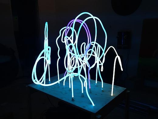 Untitled 2014 Neon, concrete