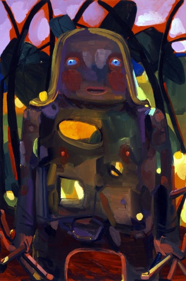Happy 2004 Oil on canvas