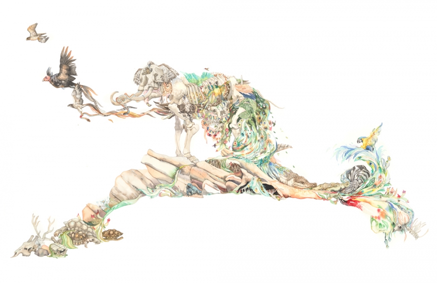 Laura Ball, Outpouring, 2014