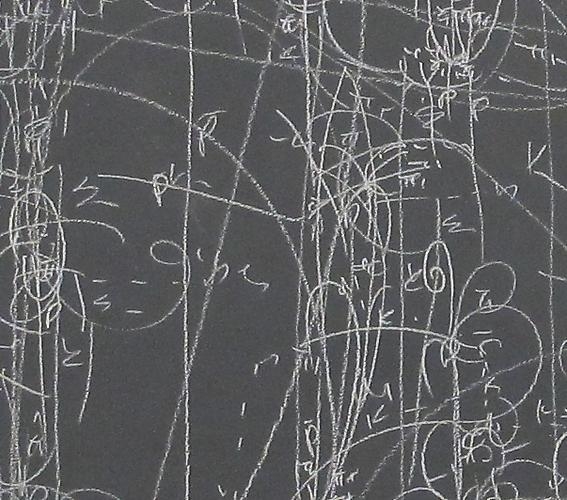 Kysa Johnson, blow up 193 - subatomic decay patterns after Piranesi's Interior View of the Temple of Neptune (2013) (detail)