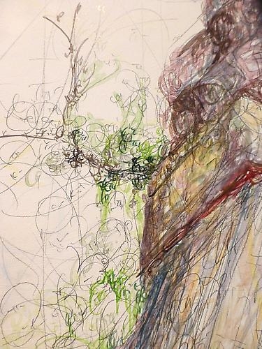 Kysa Johnson, blow up 168 - subatomic decay patterns after Piranesi's interior view of the Colosseum (2013) (detail)