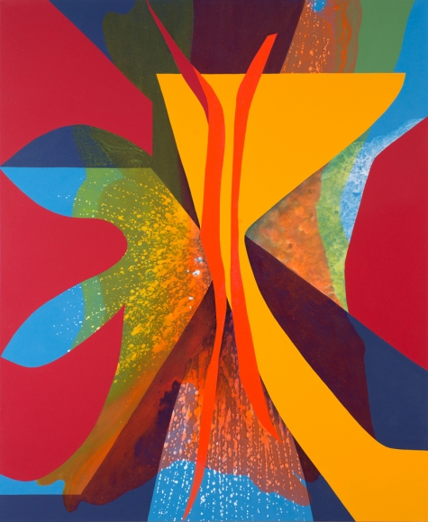 Carrie Moyer, Yes Rays (aka Sisters' Stamen), 2013