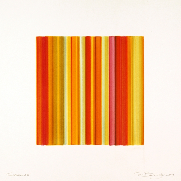 Tim Bavington, Tangerine, 2017