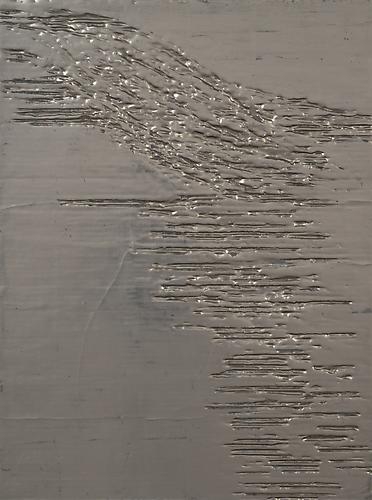 Nancy Lorenz, Blackened Silver, Cardboard I (2013)