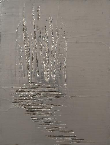 Nancy Lorenz, Blackened Silver, Cardboard II (2013)