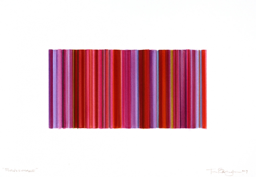Tim Bavington, Purple Haze, 2017