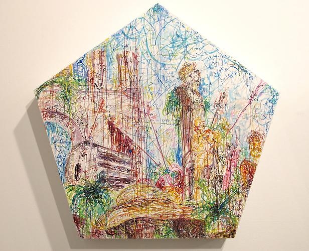 Kysa Johnson, blow up 195 - subatomic decay patterns after Piranesi's Triumphal Arch (2013)