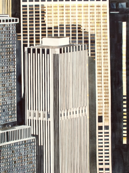 Amy Park, Lower Manhattan from 1200', 2015