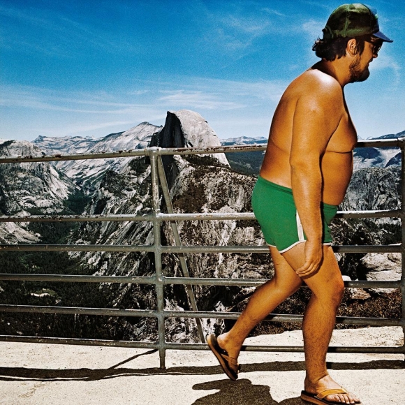 Man at Glacier Point, Yosemite National Park, California