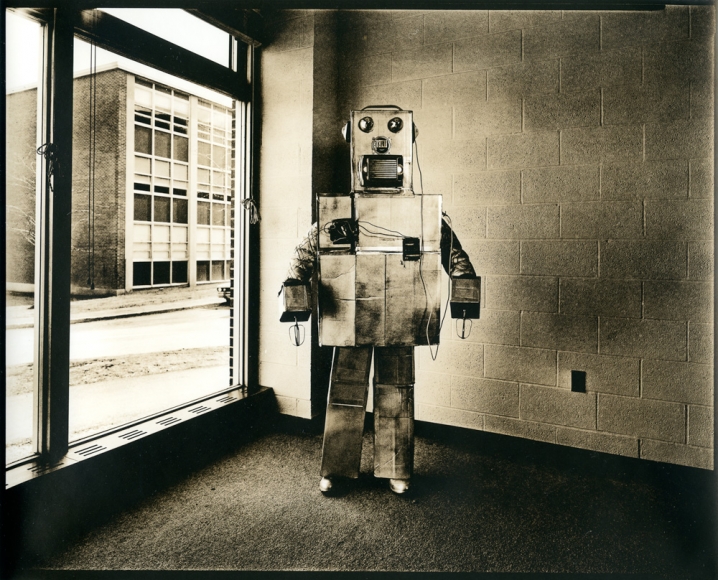 untitled (from the series, Uranium Robots), 1976, vintage gelatin silver print (Kodalith) 