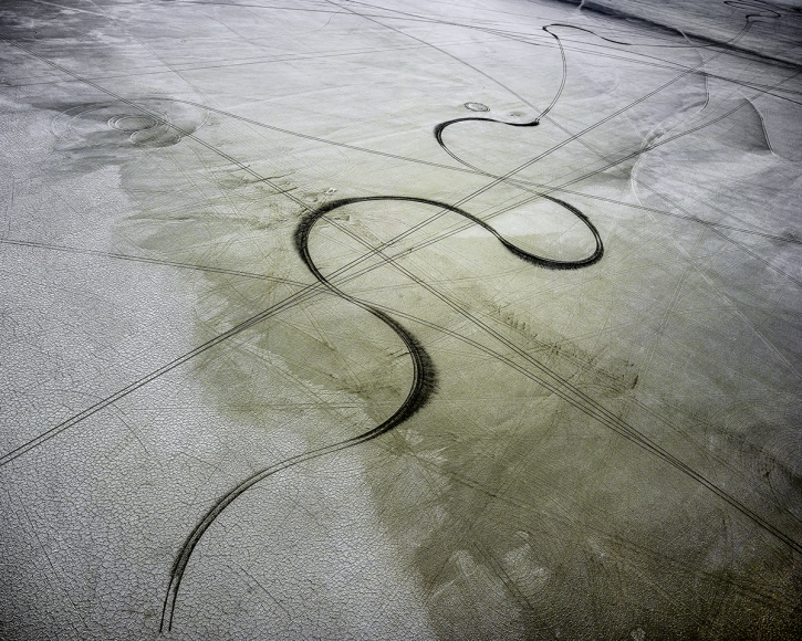 Michael Light, Salt Track Looking Northwest, Pleistocene Lake Bonneville, Wendover, Utah