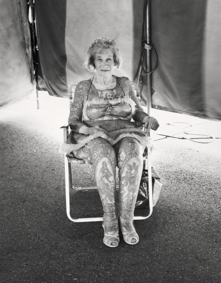 Anna "Astoria" Gibons, Hall and Christ Sideshow, Lincoln, Nebraska, 1976