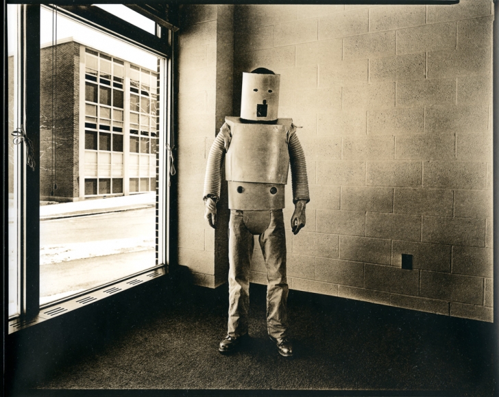untitled (from the series, Uranium Robots), 1976, vintage gelatin silver print (Kodalith)