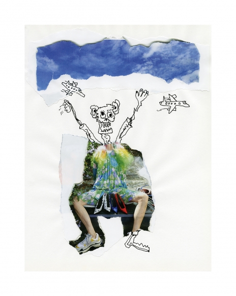 Michael Stiegler Planes (unframed), 2019 art from the exhibition on Bowery at Lone Goat Gallery