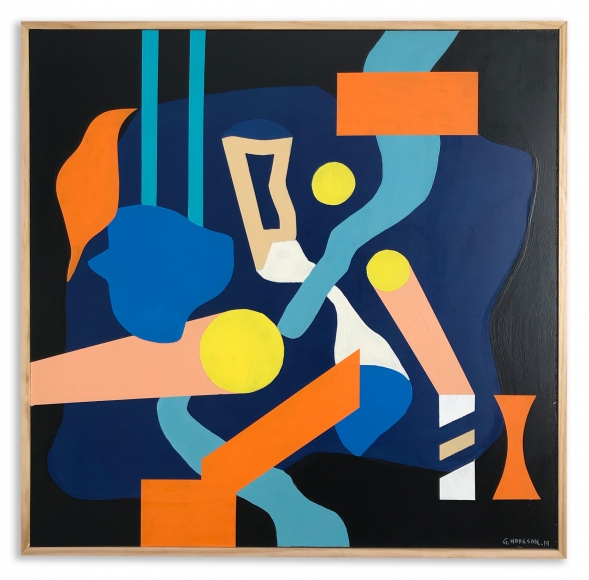 Greg Hodgson 3 Suns divided, 2019 art