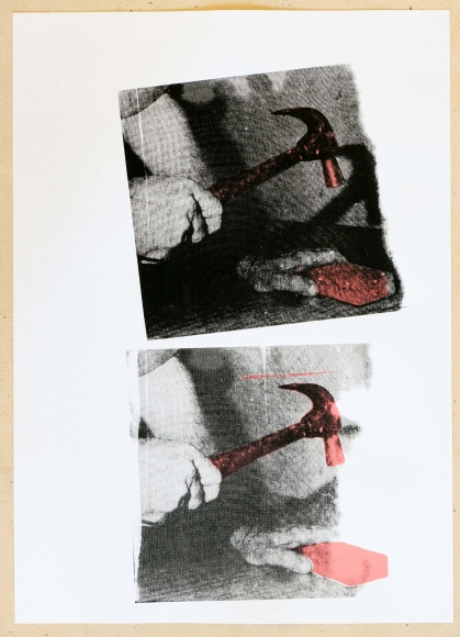 Jacob Boylan Hammer, 2020 Silkscreen print on paper 70h x 50w cm