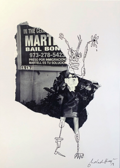Michael Stiegler Bail Bonds, 2019 art from the exhibition on Bowery at Lone Goat Gallery