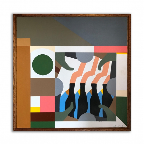 Greg Hodgson A comb over who is dismissive of science, 2019 art