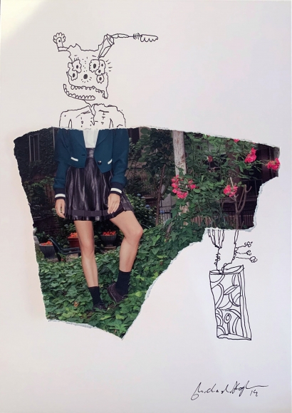 Michael Stiegler School time, 2019 art from the exhibition on Bowery at Lone Goat Gallery