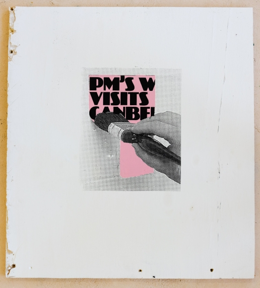 Jacob Boylan PM's Wife, 2020 Silkscreen on plywood 65h x 59w cm