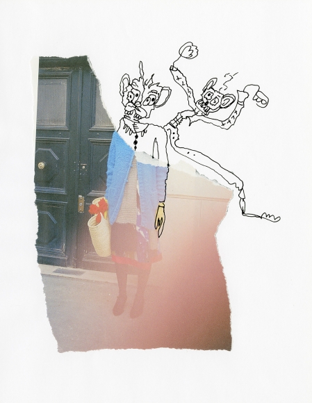 Michael Stiegler Two Friends (unframed), 2019 art from the exhibition on Bowery at Lone Goat Gallery